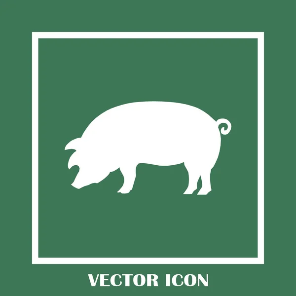 Schwein-Ikone. Schweinekönigin. Schweinevektorillustration — Stockvektor