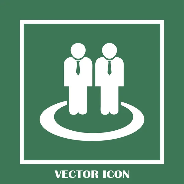 Gruppe Menschen Vektor-Symbol — Stockvektor