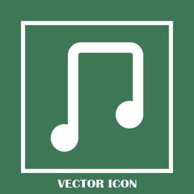 vektör müzik Not simgesi