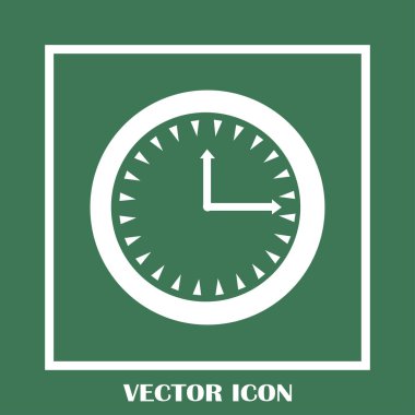 Saat, saat vektör simgesi