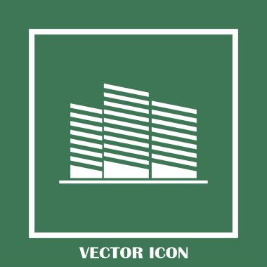 Emlak sembolü. vektör simgesi