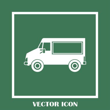 Araba simge vektör. Vektör çizim.