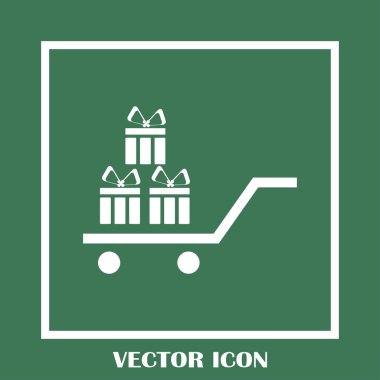 Hediye vektör web simgesi