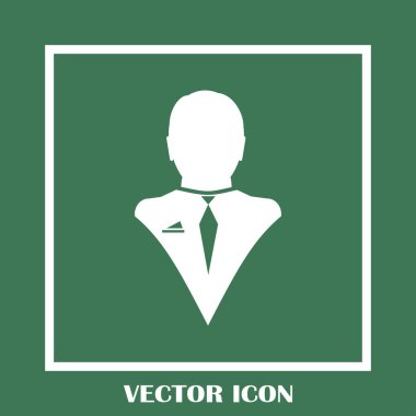 İşadamı vektör web simgesi