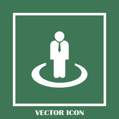 İşadamı vektör web simgesi