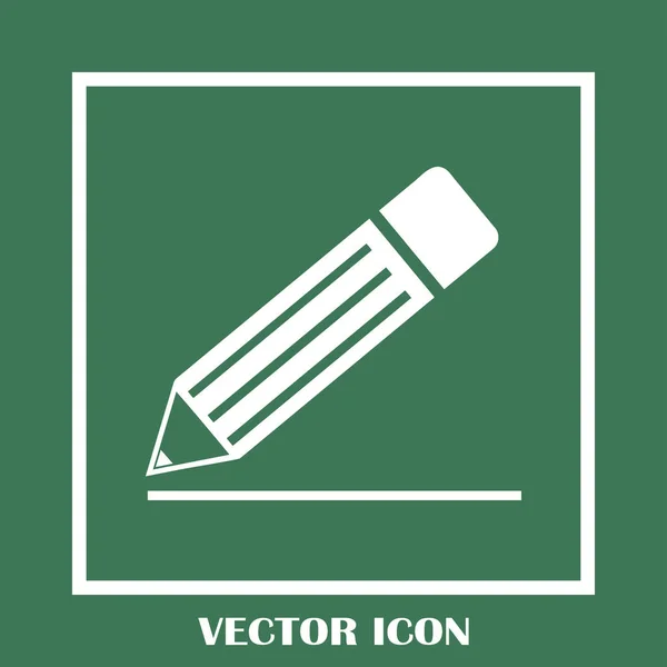 Иконка карандаша, векторная иллюстрация — стоковый вектор