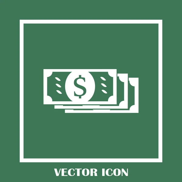 Vector money flat Icon — Stock Vector