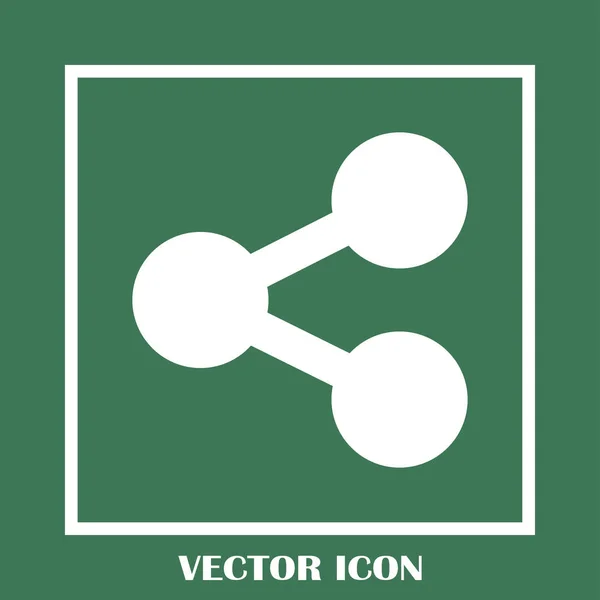 Иконка вектора атома — стоковый вектор