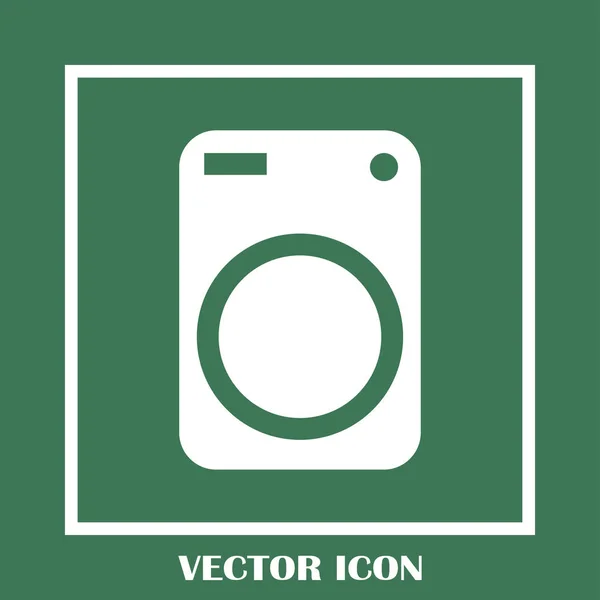 Ikon mesin cuci. Ikon vektor perkakas. Vektor ikon cuci - Stok Vektor