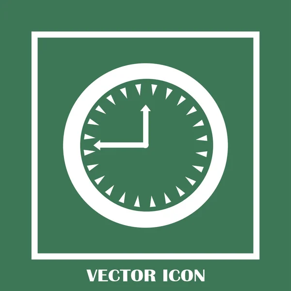 Klok, vector tijdpictogram — Stockvector