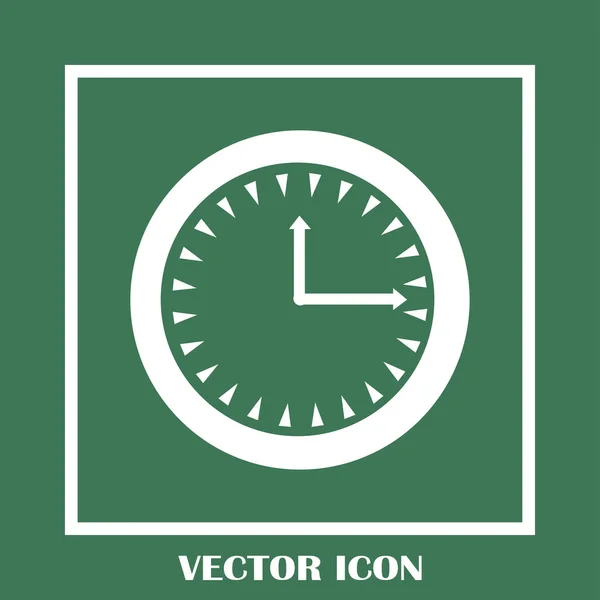 Часы, значок вектора времени — стоковый вектор