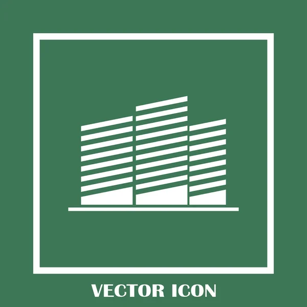 Símbolo inmobiliario. icono de vector — Vector de stock