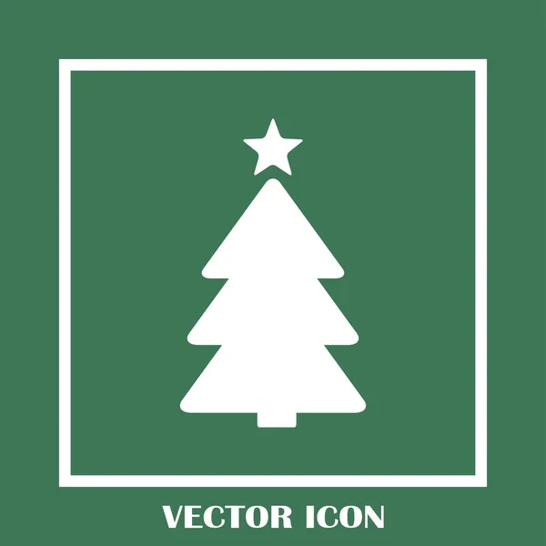 Vetor simples árvore de natal original novo cartão de ano — Vetor de Stock