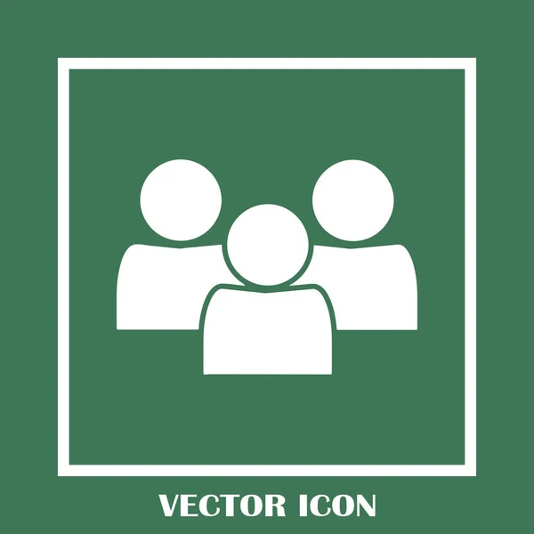 Gruppe Menschen Vektor-Symbol — Stockvektor