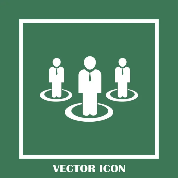 Groupe personnes icône vectorielle — Image vectorielle