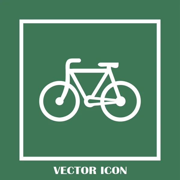 Icono de bicicleta stock vector ilustración diseño plano — Vector de stock