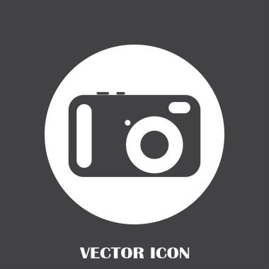 Fotoğraf kamerası vektör simgesi