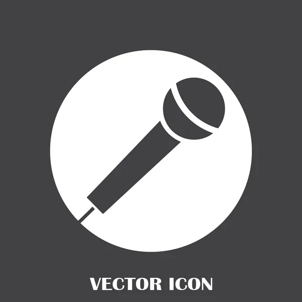 Vetor de ícone de microfone, Gravador de voz, Entrevista, karaoke —  Vetores de Stock