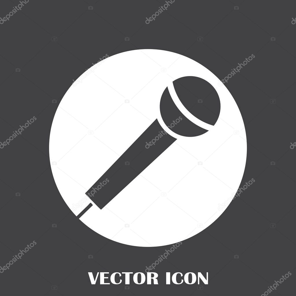 Microphone icon vector, Voice recorder, Interview, karaoke