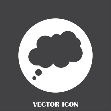 Çizgi roman konuşma balonları ikonu, vektör illüstrasyonu. Düz tasarım biçimi