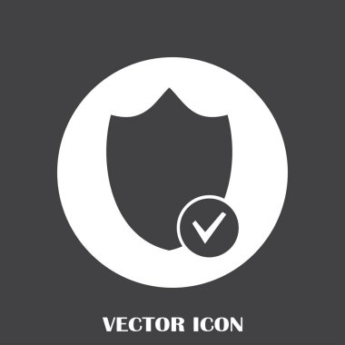 Kalkan vektör web simgesi