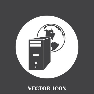 bilgisayar vektör web simgesi