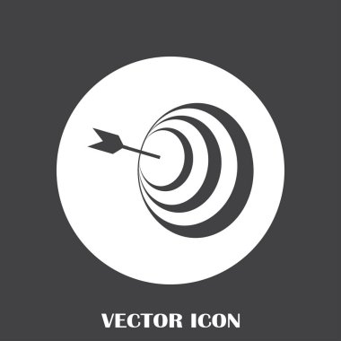 Hedef simgesi, web tasarımı için vektör çizim
