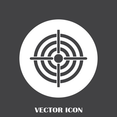 Hedef simgesi, web tasarımı için vektör çizim