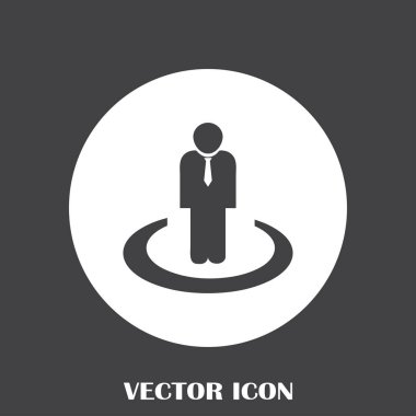 İşadamı vektör web simgesi