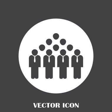 Grup insanlar vektör simgesi