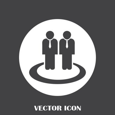 Grup insanlar vektör simgesi