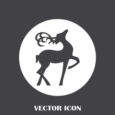 Geyik vektör web simgesi
