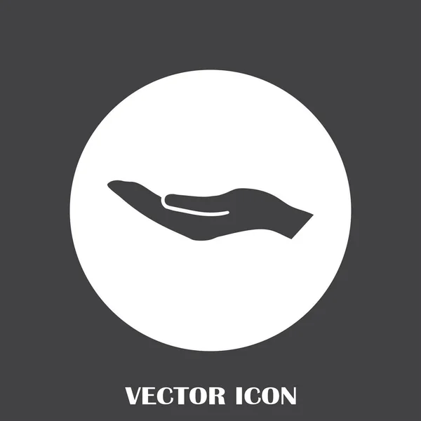 Vetor de ícone de mãos, design plano melhor ícone de vetor — Vetor de Stock