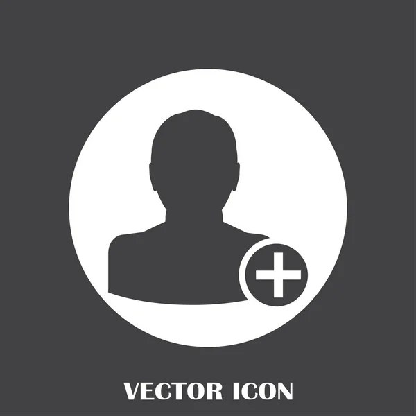 Añadir amigo vector icono — Archivo Imágenes Vectoriales