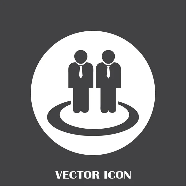 Group people vector icon — Stock Vector