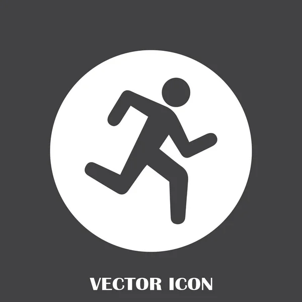 Iconos deportivos de verano. hombre corriendo — Vector de stock