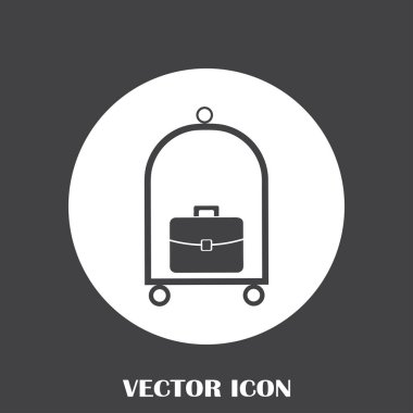 Bagaj vektör web simgesi.
