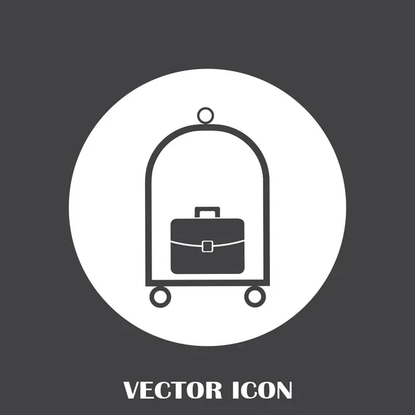 Web vetor de bagagem Ícone . — Vetor de Stock
