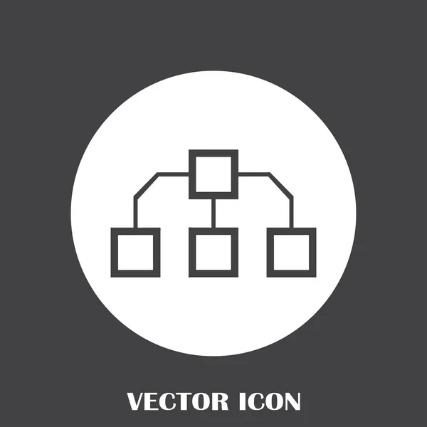 Flussdiagramm-Icon-Vektor. — Stockvektor