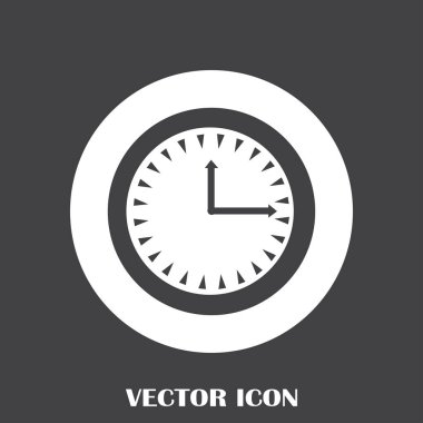 Saat, saat vektör simgesi