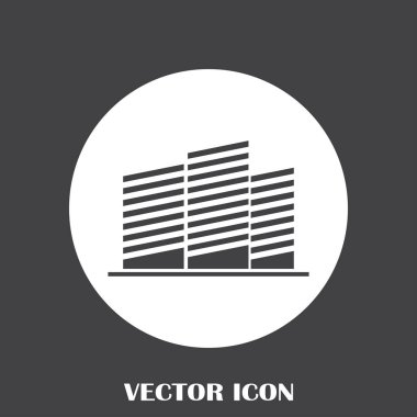 Emlak sembolü. vektör simgesi