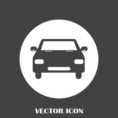 Araba icon.car simge vektör. Vektör çizim.