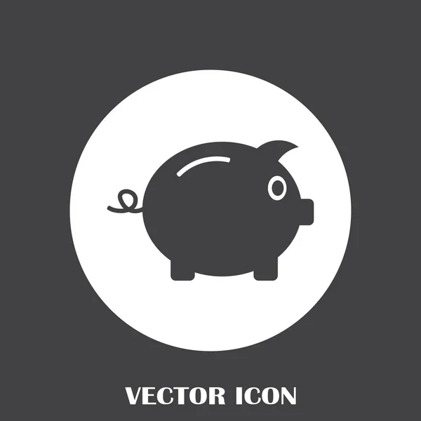 Sparschwein-Symbolvektor, Schulden, Geld, Ersparnisse, Geld sparen — Stockvektor