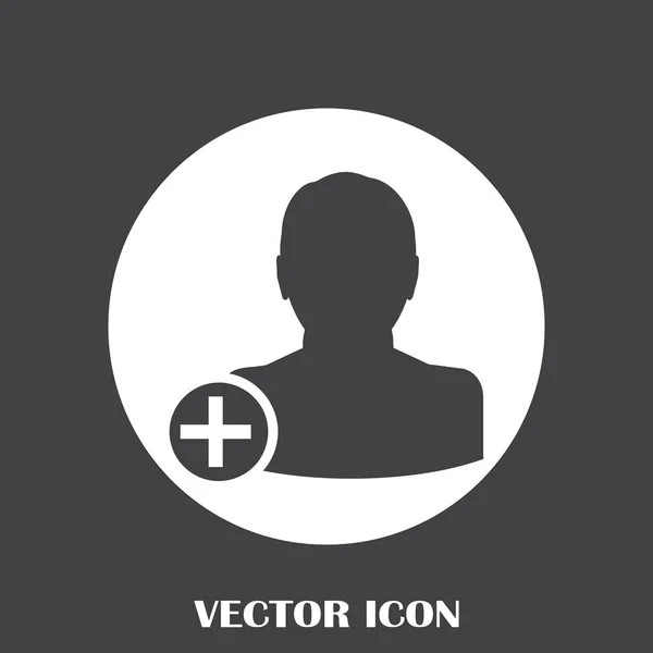 Hozzáad barát vektor ikon — Stock Vector