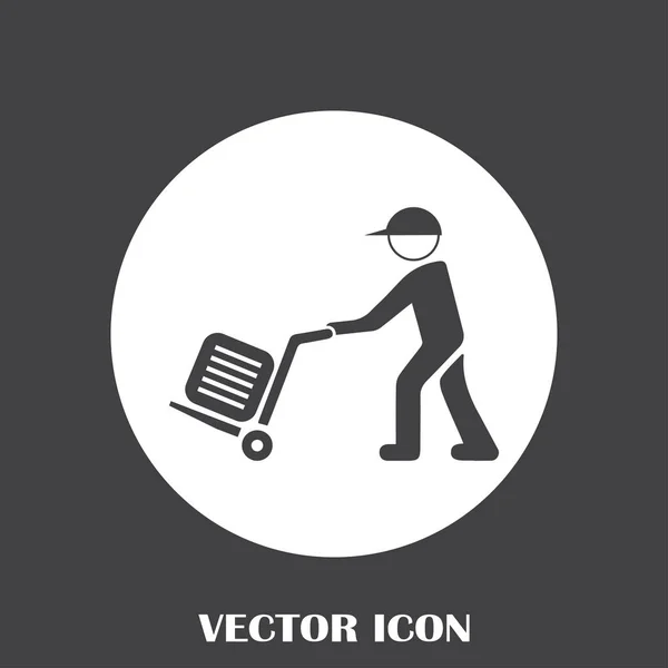 Illustration of a man with baggage — Stock Vector