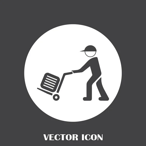 Ilustração de um homem com bagagem — Vetor de Stock