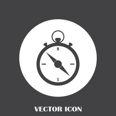 Pusula simgesini vektör tasarımı