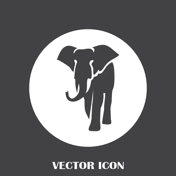 Иконка вектора слона — стоковый вектор