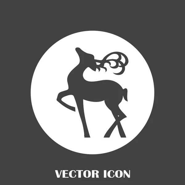 Rådjur vektor web icon — Stock vektor