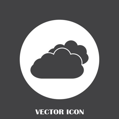 İki bulutlar web uygulamaları, mobil uygulamalar ve basılı medya kullanmak için resim vektör.